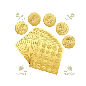 Gold Foil Embossed Stickers - GetMarked™ • Wax Seals & Stamping