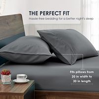 Vente en gros 100% coton 60*60/200*98 lot de 4 pièces de literie textile pour la maison lot de draps de lit drap-housse pour la maison