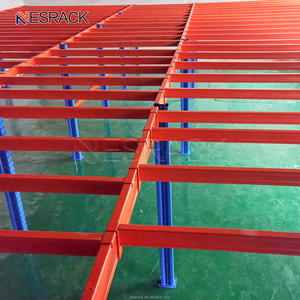 Rak Mezzanine Logam Tahan Lama Anti-Karat, Struktur Baja Lipat, Kapasitas Beban 1000kg/m² untuk Gudang - Product Image 5