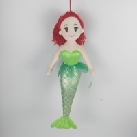 En gros vente chaude poupée jouet en peluche sirène en peluche mignon sirène brillante