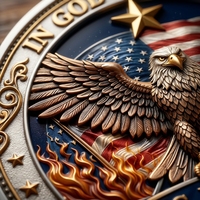 Nouvelle pièce commémorative plaquée or du 250e anniversaire de l'indépendance américaine, pièce de défi Aigle Cloche de la Statue de la Liberté