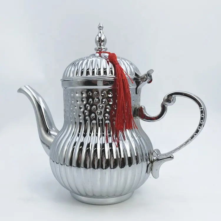 Grosir pedagang Tiongkok teko individu teko baja tahan karat air mendidih Set teh Arab