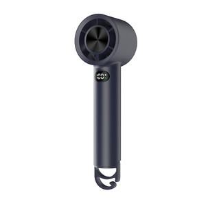 Ventilateur portable à main avec affichage numérique, moteur sans balais, débit d'air élevé, chargement USB, utilisation en extérieur - Product Image 3