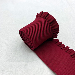 Garment Accessories Strap Adjustable Plush Lingerie Bra <strong>Stretch</strong> Band 6cm Single Side <strong>Ruffle</strong> Skirt Belt <strong>Elastic</strong> Band - Product Image 6