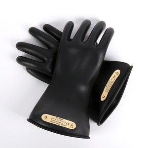 Leggeri e morbidi guanti isolanti in lattice 500V classe a bassa tensione 00 2.5KV testati per la protezione delle mani e del braccio - Product Image 3