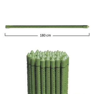 Plant Support <b>Rods</b> 180cm Green <b>Plastic</b> Coated Steel Canes for Garden Use - Product Image 2