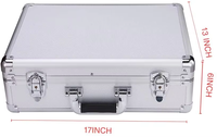 Boîte à outils en aluminium robuste, résistante aux chocs, imperméable, ignifuge, portable, personnalisation OEM/ODM, boîte de rangement de haute qualité