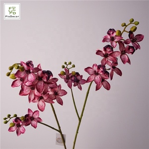 Orquídea Artificial Superior de 9 Cabezas y 2 Ramas, Flor de las <span class=keywords><strong>Mil</strong></span> Islas de 87 cm, Tacto Real, para Decoración del Hogar y Bodas, Cymbidium - Product Image 2