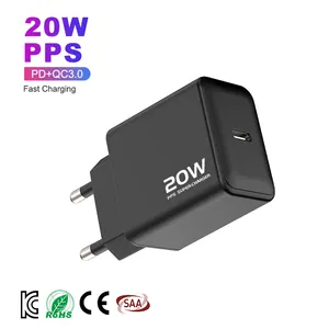 Low Price CE KC SAA US EU AU UK KR Charger Type-c 20W Fast Charging 12 Pro Max Phone Charger Cable Charger For IPhone