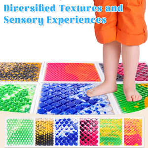 Ubin lantai Sensor PVC antibocor terang untuk anak-anak mainan olahraga kotak sensorik untuk pusat rehabilitasi anak - Product Image 4