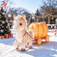 Ensemble de lanternes en forme de carrosse citrouille, étanches, à LED, pour les fêtes chinoises, Noël, la Saint-Valentin, les parcs d'attractions et les parcs à thème