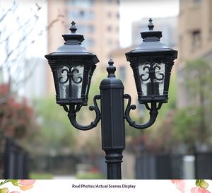 Индивидуальный уличный фонарь в европейском ретро-стиле, алюминиевый, антикоррозийный, IP66, для гостиниц, на высоком столбе - Product Image 5