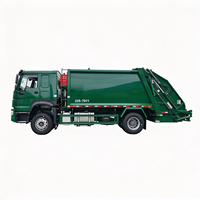Camion à ordures compacteur diesel Sinotruk de 16 mètres cubes, 4x2, manuel, Euro 3, avec pompe pour le transport des déchets urbains et ruraux