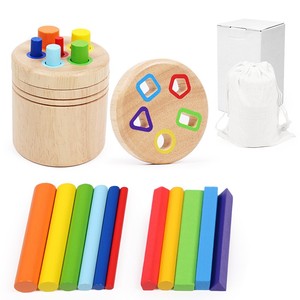 Juguete de Madera Montessori para la Clasificación de Colores, Habilidades Motoras, Caja de Monedas Educativa, Juego Sensorial para Niños - Product Image 5