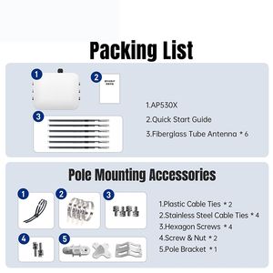Núcleo Inalámbrico GCSY Outdoor WiFi6 AP530X con Chipset Qualcomm, Admite hasta <span class=keywords><strong>256</strong></span> Terminales, Aplicación IOT - Product Image 4