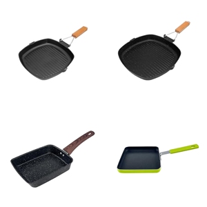 Outdoor &amp; Indoor Metal BBQ <strong>Grill</strong> <strong>Pan</strong> with Heat-resistant Smokeless Griddle Roasting <strong>Pans</strong> for Barbecue &amp; <strong>Frying</strong> - Product Image 3