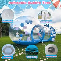 Dôme à bulles gonflable transparent en PVC pour trampoline, tente de décoration de mariage, impression numérique pour usage extérieur