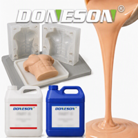 Doneson Silicone souple réaliste haute résistance pour corps humain, série DSA-42XX A/B, durcissement à température ambiante 1:1 pour moulage