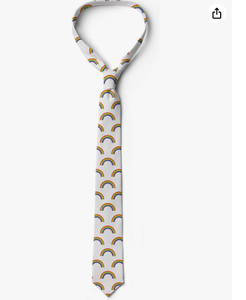 Corbata Intersexual (Diseño Phox) Arcoíris Lista para Usar Ajustable Pre-atada Corbata Homosexual <span class=keywords><strong>de</strong></span> Poliéster con Logotipo Cierre <span class=keywords><strong>de</strong></span> Cremallera Tipo Seda - Product Image 5