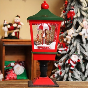 Christmas Musical Lamp <strong>Lantern</strong> with Snowing Effect for Festival Decorations - Product Image 1