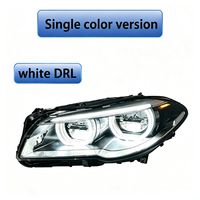 Feux avant LED Angel Eyes LIANGTU pour BMW F10 F11 F18 Série 5, double couleur blanc jaune, DRL, ensemble de phares à commutation