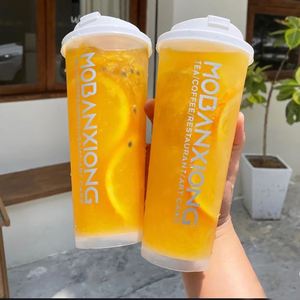 Personalized 16oz 22oz Disposable <b>Plastic</b> <b>Cup</b> Bubble Tea Fruit Juice Cold <b>Drink</b> Coffee PP <b>Cup</b> <b>Plastic</b> <b>Cup</b> with Lids - Product Image 1