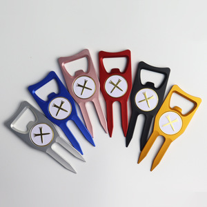 Tùy Chỉnh Golf Bánh Grip Chủ Sở Hữu Mở Chai Bóng Đánh Dấu Divot Công Cụ Sửa Chữa Thiết Kế Mới Tinh Khiết Màu Kẽm Hợp Kim Kim Loại Bền - Product Image 2