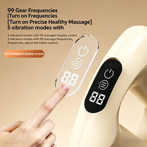 Masseur Fascia sans Fil 2-en-1, <span class=keywords><strong>Appareil</strong></span> de Massage Vibratoire Haute Fréquence pour Relaxation Musculaire Profonde, Remodelage Corporel, Soulagement des Douleurs Lombaires et des Jambes, Dispositif de <span class=keywords><strong>Fitness</strong></span> - Product Image 5
