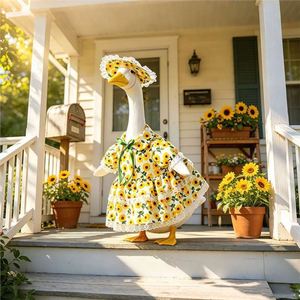 Nuevo Disfraz de Ganso para Porche, de Poliéster, Estilo Pastoral de Verano, Diseño de Girasol, 23 Pulgadas, Grande, con Conjunto de Sombrero - Product Image 1