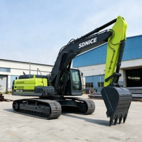 Harga Pabrik SDNICE NSW230 Excavator Beroda Rantai 23000KG Hidrolik Kawasaki Bucket 1.2m3 Jangkauan Maks 9.9M Momen Beban Tinggi