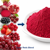 LCHBIO Factory Bulk Herbal Extract Super Reds Blend Powder Rich Anthocyanin Natural Red Mix Smoothie Juice Drink Water Soluble