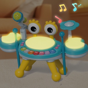Wholesale Portable Multi-Function Musical Piano Keyboard <b>Toy</b> With <b>Drum</b> Microphone Detachable Rattle Whistle - Product Image 4