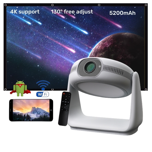 2023 Factory Led Mini Smart Projector Android Proyector Para Celular 4k Wifi Digital Projector for Home Movie Full hd
