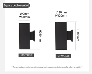 Modern IP67 Waterproof LED Square Double-headed Wall Lamp Interior and Exterior Mounted <strong>Fixtures</strong> Stylish Outdoor Wall <strong>Lights</strong> - Product Image 4