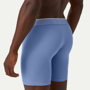 Best Sale Men's Underwear Breathable Quick Dry Seamless Knitted Cotton Spandex Custom Logo Print Eco-Friendly <b>Boxers</b> - Product Image 2