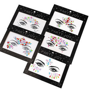 สติกเกอร์อะคริลิคแต่งตา3D สติกเกอร์อะคริลิคติดเพชรพลอยเทียมติดใบหน้ารูปลอกภาพวาดรอยสักใบหน้าชั่วคราว - Product Image 1