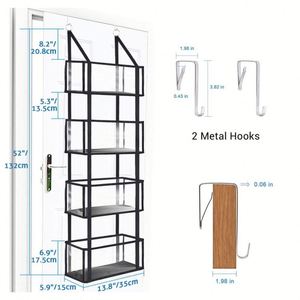 Nouveauté Sac de rangement suspendu en tissu pliable à 4 couches, rangement de jouets sur porte, rangement de jouets en plastique pour enfants - Product Image 4