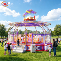 Manège à boules rotatives Galaxy Storm pour enfants, avec LED et structure en PRF, pour parcs d'attractions et fêtes foraines