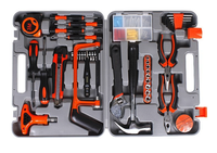 Kit de herramientas manuales de mantenimiento de carpintería, caja de herramientas multifuncional para electricista, 82 Uds.