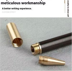 Bolígrafo Personalizable de Madera de Palisandro y Ébano Negro con Detalles en Latón y Plástico, Regalo Corporativo Creativo - Product Image 2