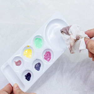 Palette de mélange pour nail art à 8 compartiments, en plastique, pour gel UV, pigments et peinture, pour la manucure et le dessin - Product Image 5