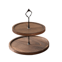 Support à dessert créatif de style européen, plateau à gâteau à double/triple étage, plateau décoratif en bois pour table à dessert, support à gâteau