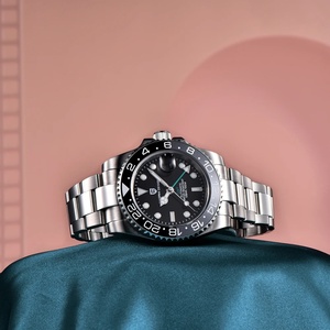 Nuevo Reloj Mecánico Pagani Design PD-1662, Bisel de Cerámica Negro y Gris, Reloj GMT de Marca de Primera Calidad, Cristal de Zafiro, Reloj Automático - Product Image 5