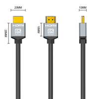 Câble en feuille d'aluminium 8K A259 pour HDMI 2.1 48Gbps Noyau en cuivre 8K 1-9.1m Veste en PVC pour moniteur Haute résolution 48Gbps 8K