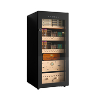 Humidificateur de cigares électrique, armoire réfrigérante, système de contrôle de la température et de l'humidité, réfrigérateur avec étagères en bois de cèdre