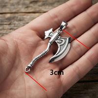 Pendentif en acier inoxydable en forme de poignard incurvé, mini-collier sabre scimitar, breloque pour homme et femme, amulette gothique, cadeau