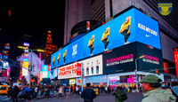 Écran vidéo LED géant 3D fixe imperméable P5 pour l'extérieur, affiche numérique, affichage publicitaire haute luminosité, centre commercial, métro
