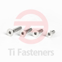 Ti Fastener M4 M5 M6 M8 M10 M12 DIN7991 Gr5 Vis à tête fraisée en titane Socked Bolt