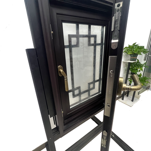 <span class=keywords><strong>Ventana</strong></span> de Villa de Apertura Exterior Fija de Estilo Chino Moderno, de Aleación de Aluminio Personalizada con Drenaje Expuesto, Estándar Canadiense 2026, Huasin OEM - Product Image 2