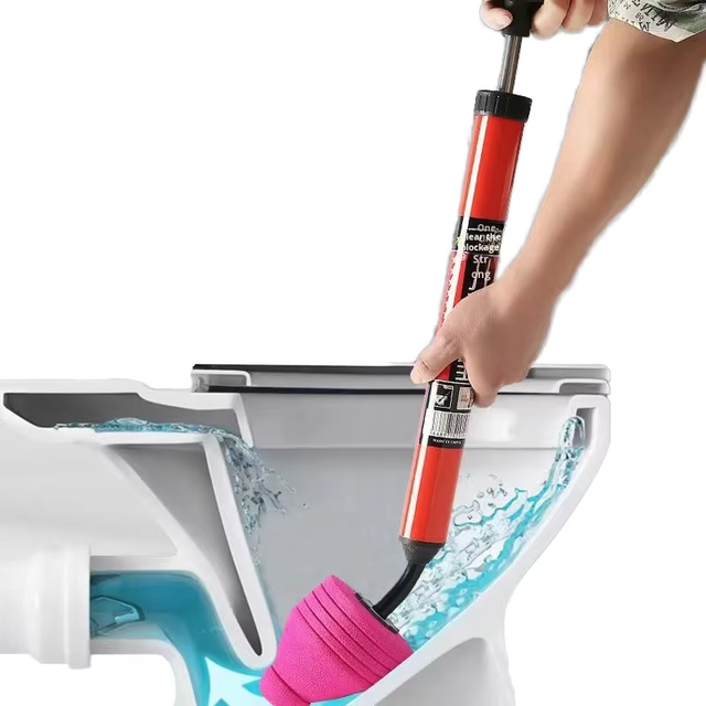 Disposable PVC One-shot Toilet Plunger Unclogger Model 610 Attachment with Power Supply None for Toilets Bidets Sewer Blockage